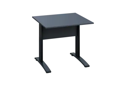 EPK 28 - 8 stůl kancelářský, kovová podnož černá, deska 25 mm, široký 800 mm, antracit